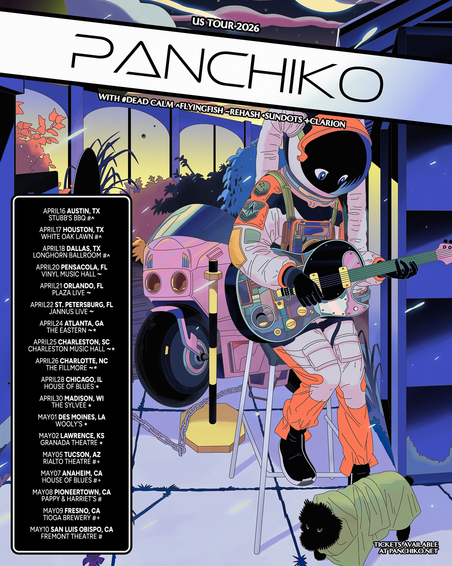 Dead Calm Tour Poster 2026